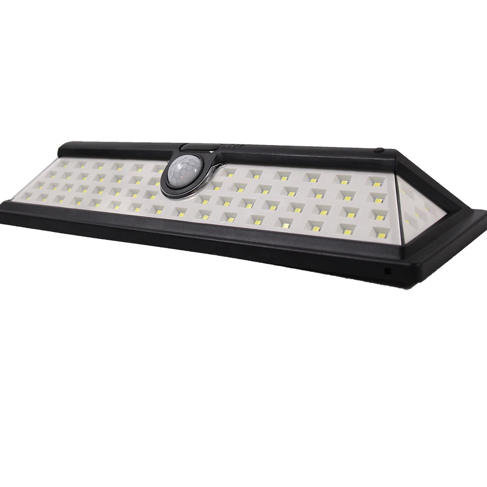 Водонепроницаемый 66 LED Солнечный светодиодный настенный светильник 2835 SMD белый