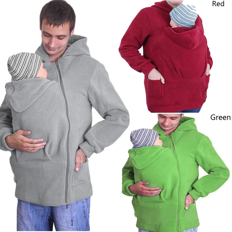 dad hoodie baby carrier