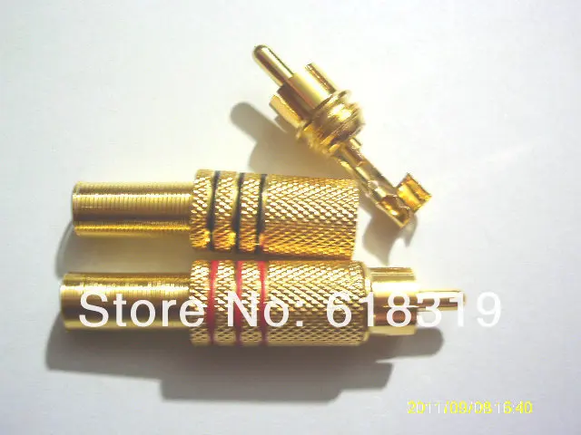 conector macho de áudio w mola de
