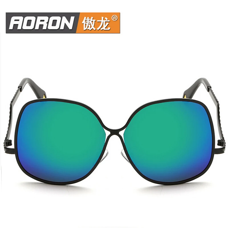 DUOYUANSE metal polarizing sunglasses lovers VB color film reflective big box tide sun glasses