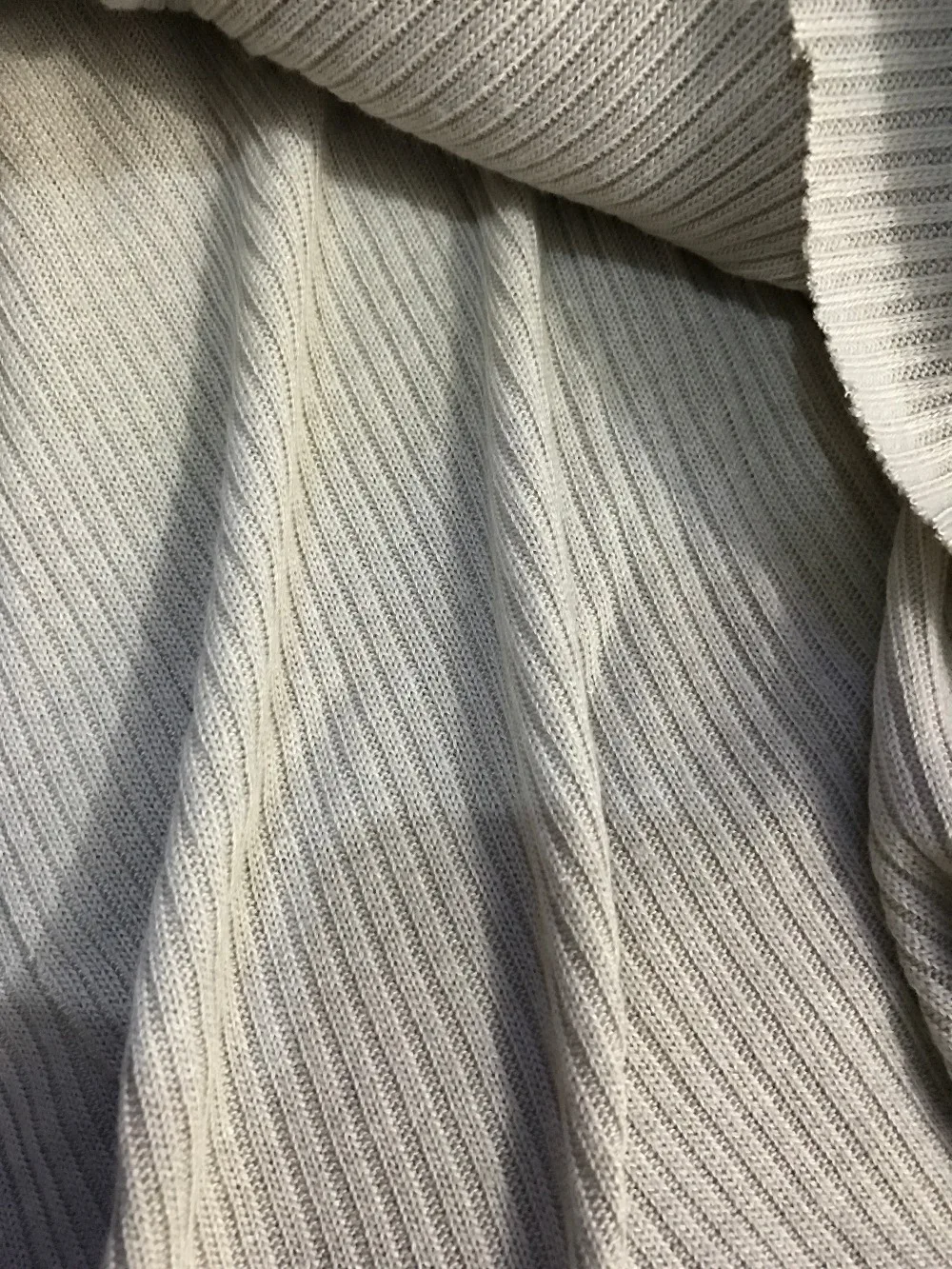 Buy cotton Fabrics Brown sweater fabric warp knitted