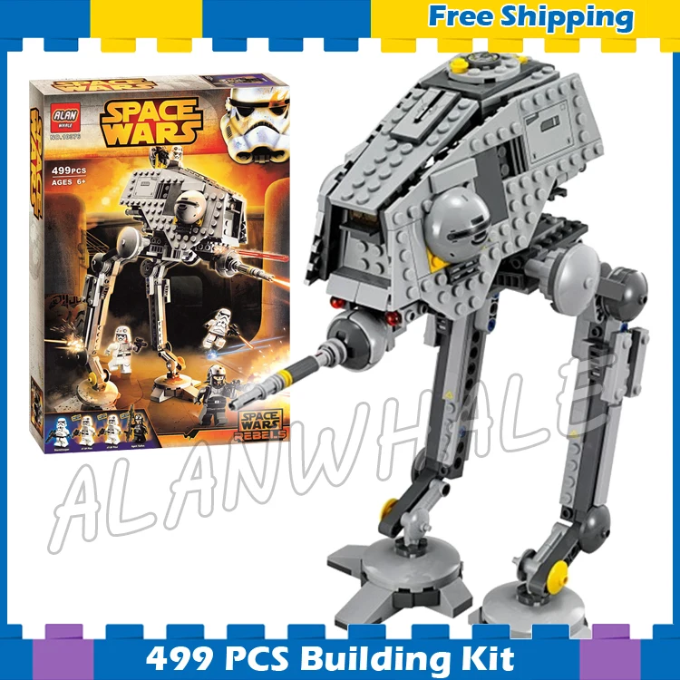 

499pcs New Space Wars AT-DP Robots 10376 Model Building Blocks Sets Gift Rebels animated TV series Bricks Compatible With Lego