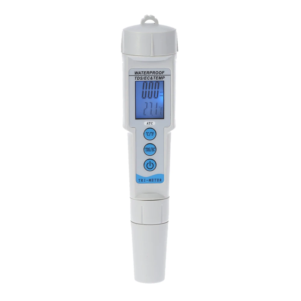 3 в 1 ручка Тип тестер качества воды анализатор нескольких параметров Водонепроницаемый мониторинга качества воды EC и TDS метр acidometer