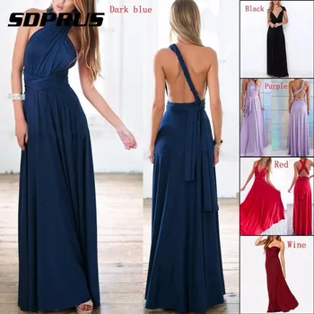 2018 Summer Sexy Women Dresses Sexy Long Party Bohemian Dress Wrap Maxi Dress Bandage Halter Bridesmaid Sleevele Dresses 2018 Summer Sexy Women Dresses Sexy Long Party Bohemian Dress Wrap Maxi Dress Bandage Halter Bridesmaid Sleevele Dresses