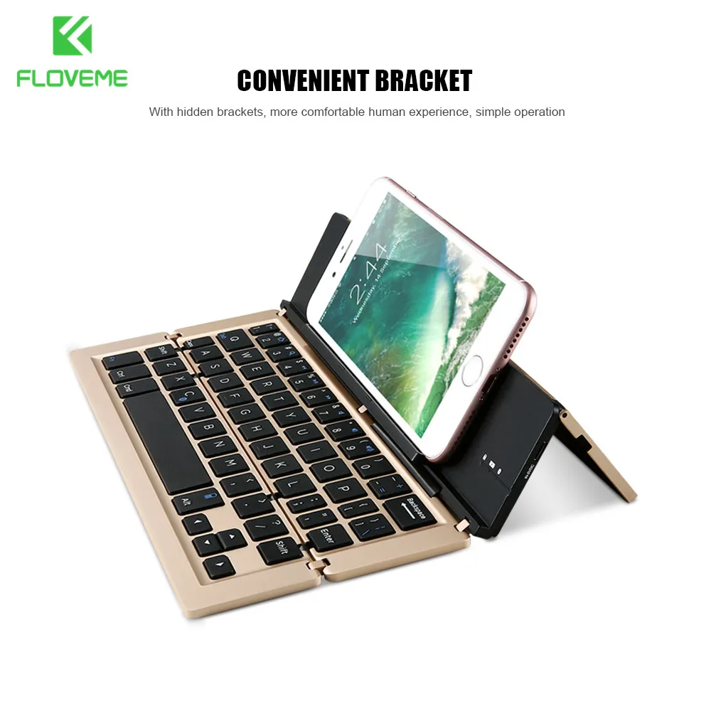 imágenes para FLOVEME Tabletas Universales Teclado Sin Hilos de Bluetooth Para el iphone 6 7 6 s 7 Plus 5S SE Para el ipad de Aire 1 2 Soporte IOS Android Phone imágenes para FLOVEME Tabletas Universales Teclado Sin Hilos de Bluetooth Para el iphone 6 7 6 s 7 Plus 5S SE Para el ipad de Aire 1 2 Soporte IOS Android Phone