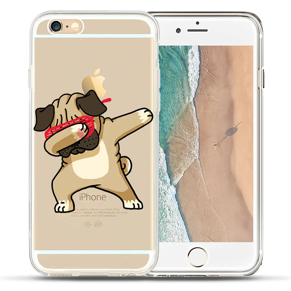 Cartoon Case For iPhone X 8 7 6 6S Plus 5 5S SE Case Silicone Cute Animal For fundas iPhone 6 6S 7 8 Plus Unicorn Cat Dog Covers