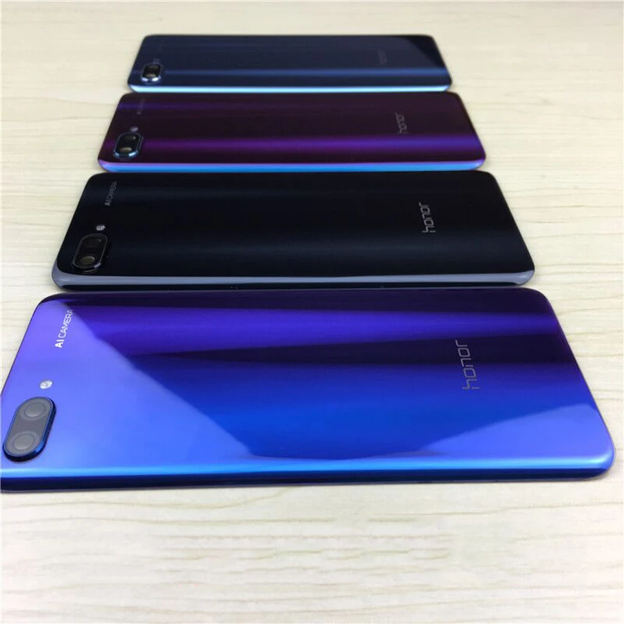 Оригинальное 3D стекло для huawei Honor 10 Задняя стеклянная панель крышка батареи задняя дверь Корпус Замена Honor10 задняя крышка+ клей