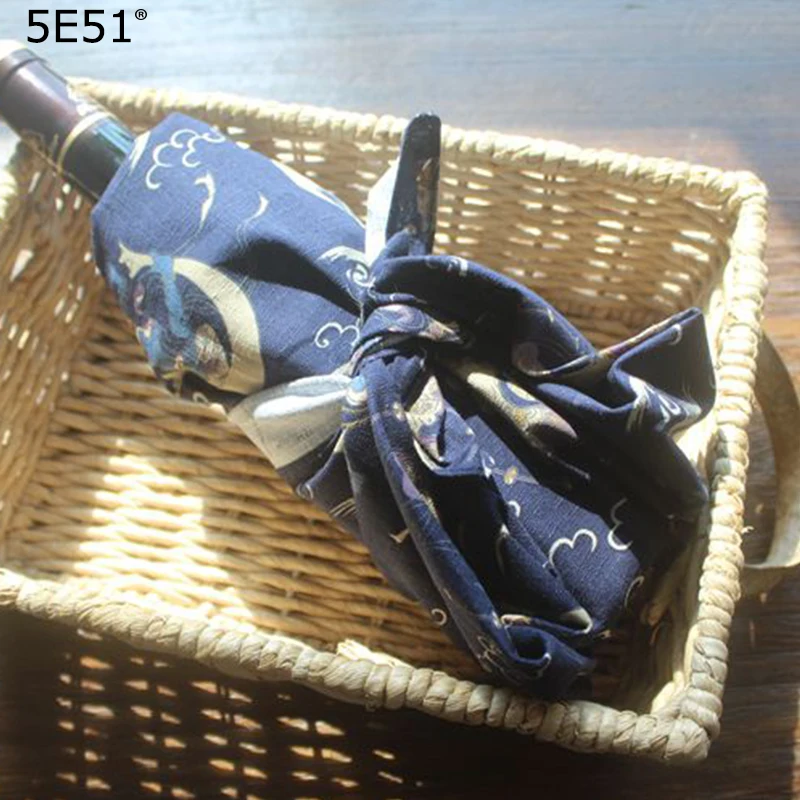 

Japanese style furoshiki cotton 100% /handkerchief kerchief printed 52cm/Many Uses
