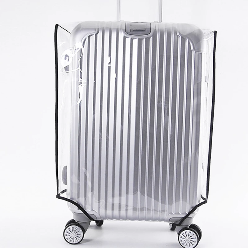 Водонепроницаемый защитный чехол для чемодана из ПВХ для путешествий, плотный защитный чехол, пылезащитный чехол, прозрачный чемодан