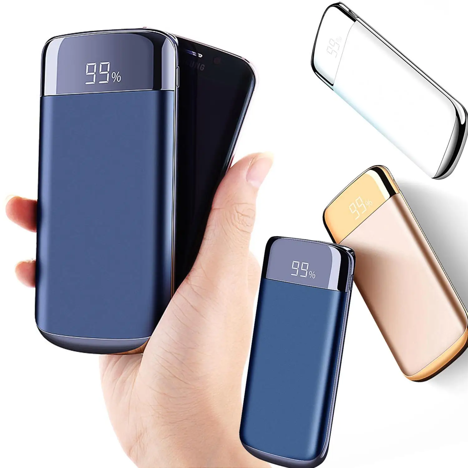

30000mAh Power Bank Portable Charging Powerbank For iPhone Samsung Xiaomi Mi 9 Slim Poverbank External Battery Pack Charger