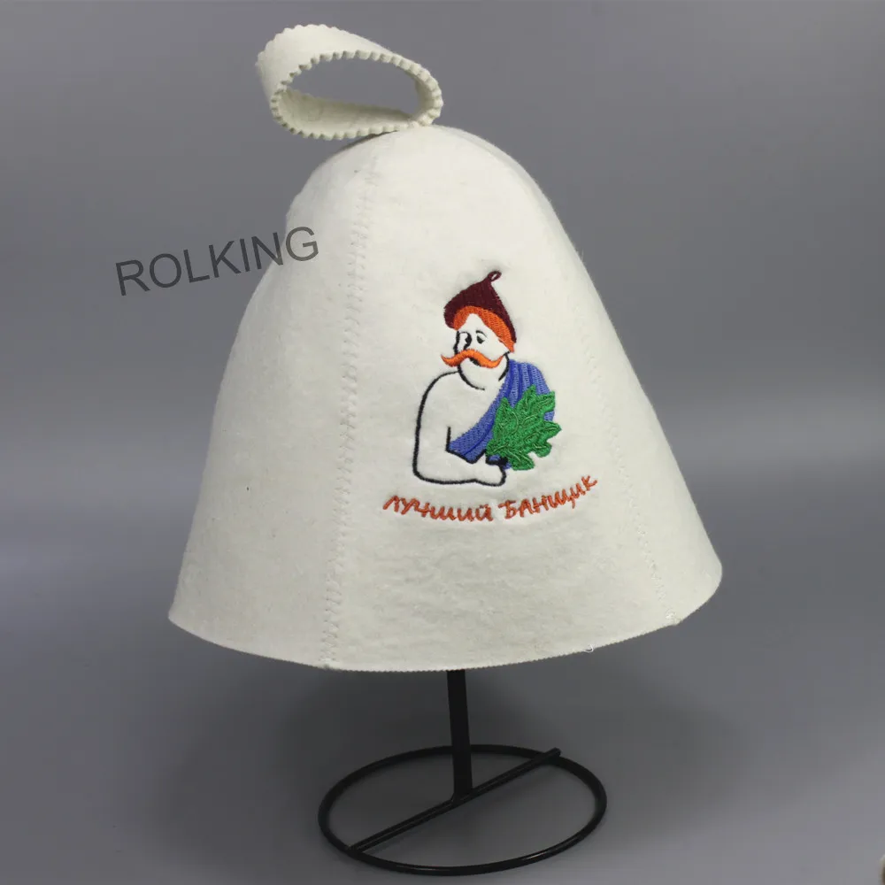 white durable sauna hat(2PCS)