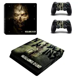 The Walking Dead PS4 Slim кожи Стикеры для Sony Игровые приставки 4 консоли и контроллера для Dualshock 4 PS4 Slim Стикеры наклейка