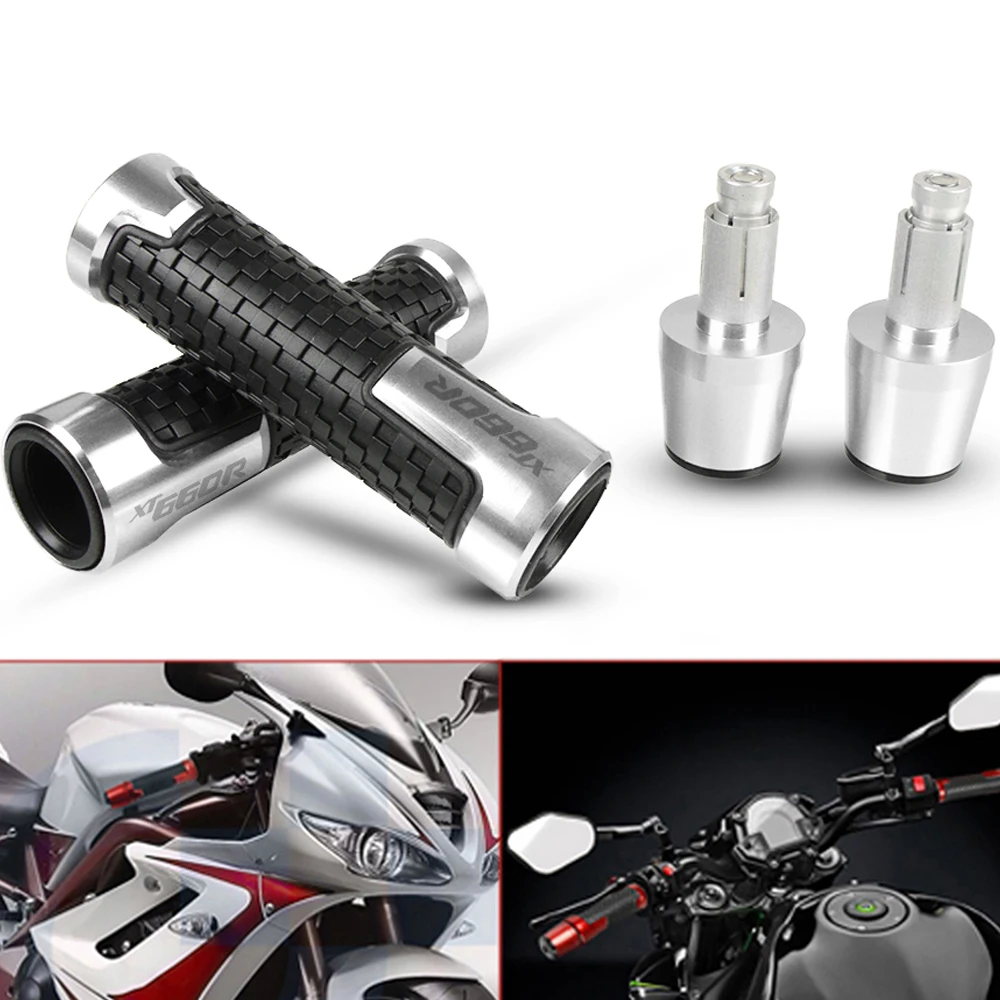 

For YAMAHA XT660 R XT660R XT 660R 2004-2016 Motorcycle CNC Aluminum Handle bar Hand Grips and Grips Slider Caps Plug Accessories