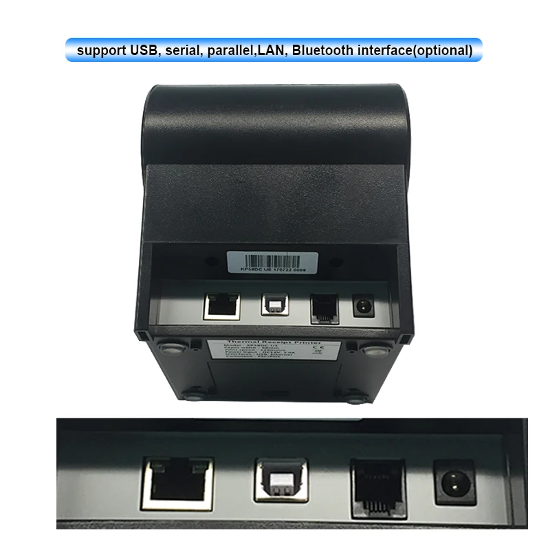 58 мм lan порт Термальный чековый принтер USB POS Поддержка windows linux система для