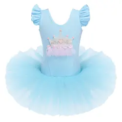BAOHULU/малышей Teen юбка-пачка для девочек балет балерина платье Детская Одежда для танцев Корона Единорог платье принцессы для детей