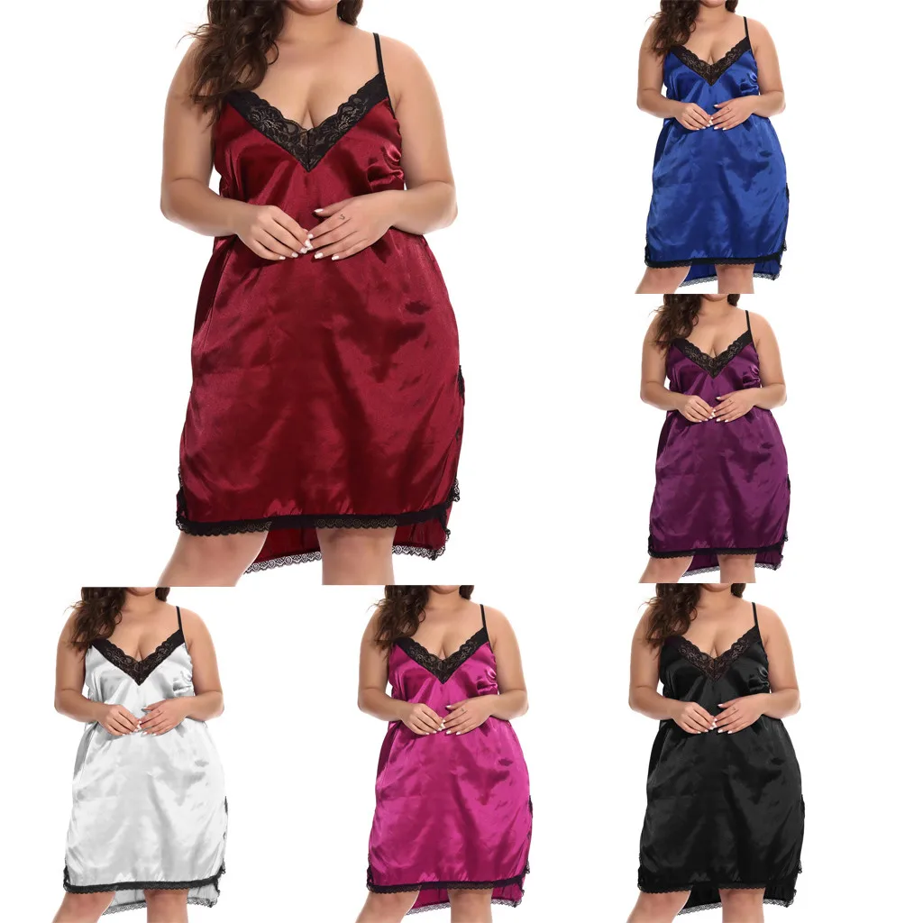 

2019 summer new hot sale high quality Polyester Women Lace Sexy Passion Lingerie Babydoll Plus Size Dress Nightwear Dress