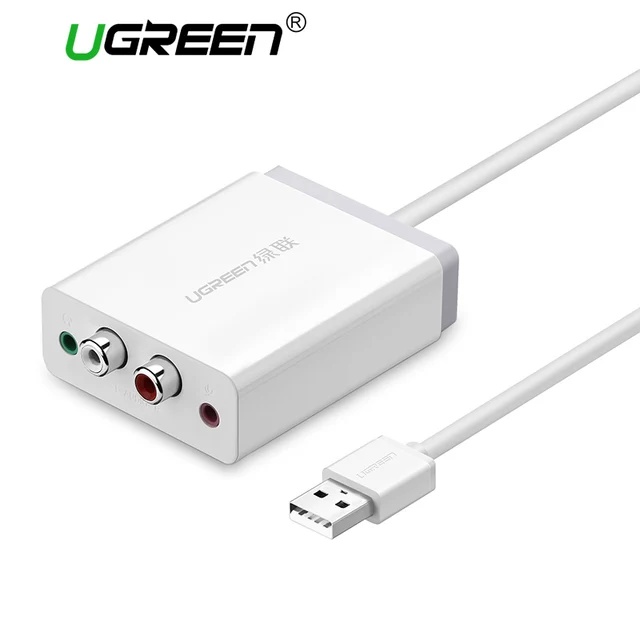 Best Offers Ugreen 2 RCA USB Sound Card Audio Interface 3.5mm USB Adapter to Speaker Microphone for Laptop Computer External Sound Card Best Offers Ugreen 2 RCA USB Sound Card Audio Interface 3.5mm USB Adapter to Speaker Microphone for Laptop Computer External Sound Card