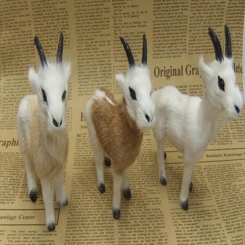 

12x12 см стоящая цветная овечья модель один лот/5 штук, полиэтилен и мех, статуэтки ручной работы, украшение для дома, игрушка в подарок a2667