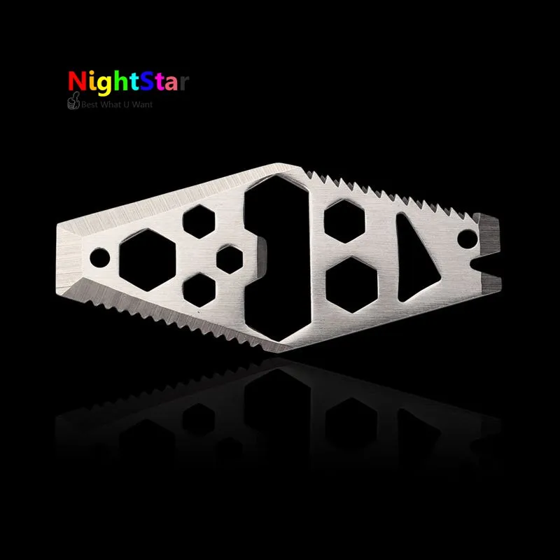 

EDC Tools Mini Screwdriver Outdoor Pocket Tool Hex Key Wrench Bottle Opener Camping Equipment Screwdriver Saw Blade Ruler