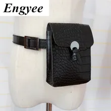 Engyee летняя сумка для телефона Женская винтажная Маленькая кожаная дорожная сумка Аллигатор поясная сумка женская модная поясная сумка Сумки поясная сумка