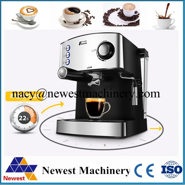 Commercial Automatic Espresso Black Coffee Machine Portable Drip Commercial Automatic Espresso Black Coffee Machine Portable Drip Maker Cuccino With Milk Steaming High