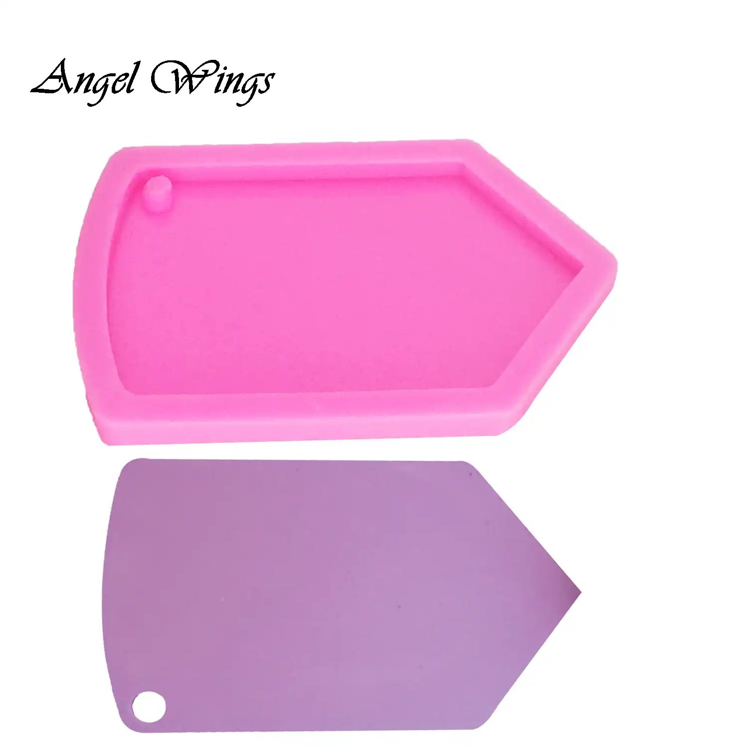 Shiny Glossy Pencil Shape Silicone Molds Making Keychain Polymer Clay Mold Necklace Epoxy Resin Jewellery Silicone Mold Resin Crafting Molds for Keychains Mold