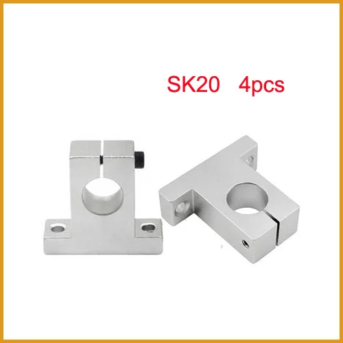 Sk20 4 шт./лот Бесплатная доставка SK20 20 мм линейный подшипник рельсовый вал