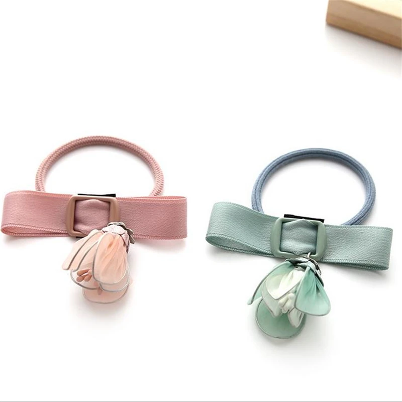 Women Girls Flower Elastic Hair Ties New Fashion Hairband Accessories