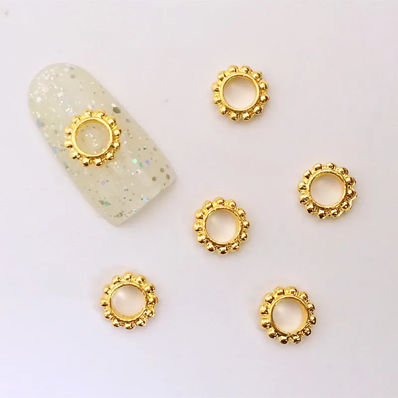 

10pcs/bag Japan New 3D Nail Art Decoration Metal Nail Sticker DIY Charm Nail Tools for Manicure Nail Accessories