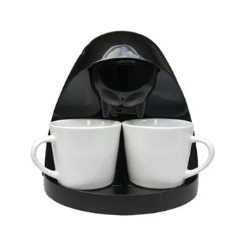 

Desktop Portable Coffee Maker 220V with 2 Ceramic Cups Coffee Making Machine for Couples American Classic Drip Coffee Machine