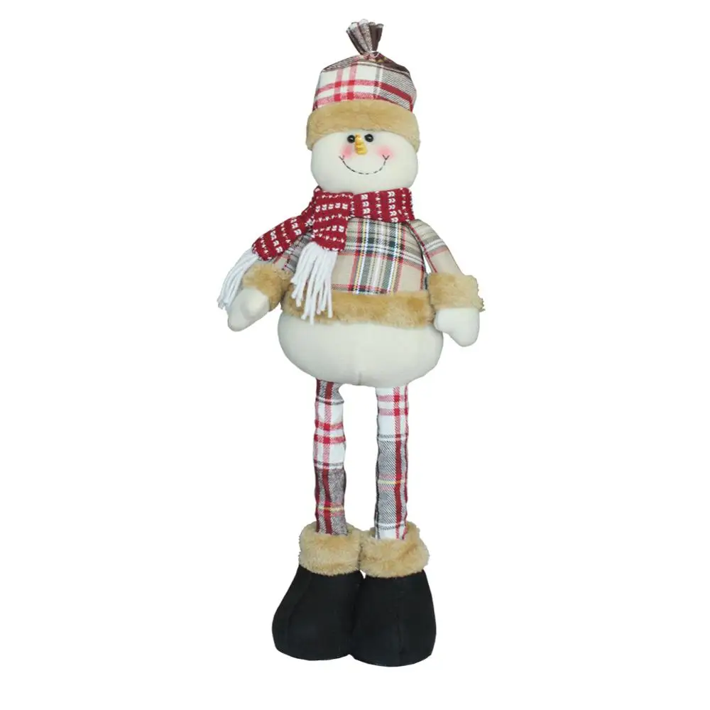 Рождественский растягивающийся Санта-Клаус со снеговиками, с северными оленями телескопическое украшение куклы подарок Рождественская игрушка подвеска с героем аниме Новинка - Цвет: XD17131B