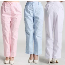 Новое поступление года доктор медсестра Низ Костюмы больничных медсестер Брюки для девочек Спецодежда медицинская половина эластичные длинные Мотобрюки спецодежды