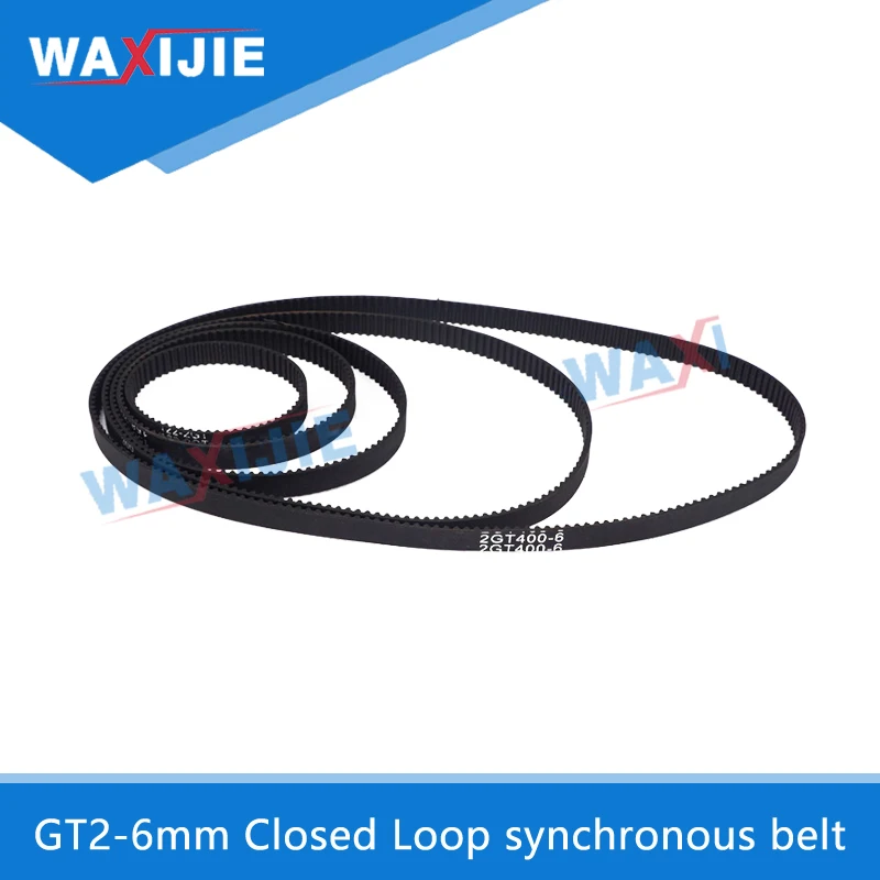 

GT2 Timing Belts 3D printer accessories 2GT 6mm Closed Loop synchronous belt belt rubber transmission gear 6mm wheel belt