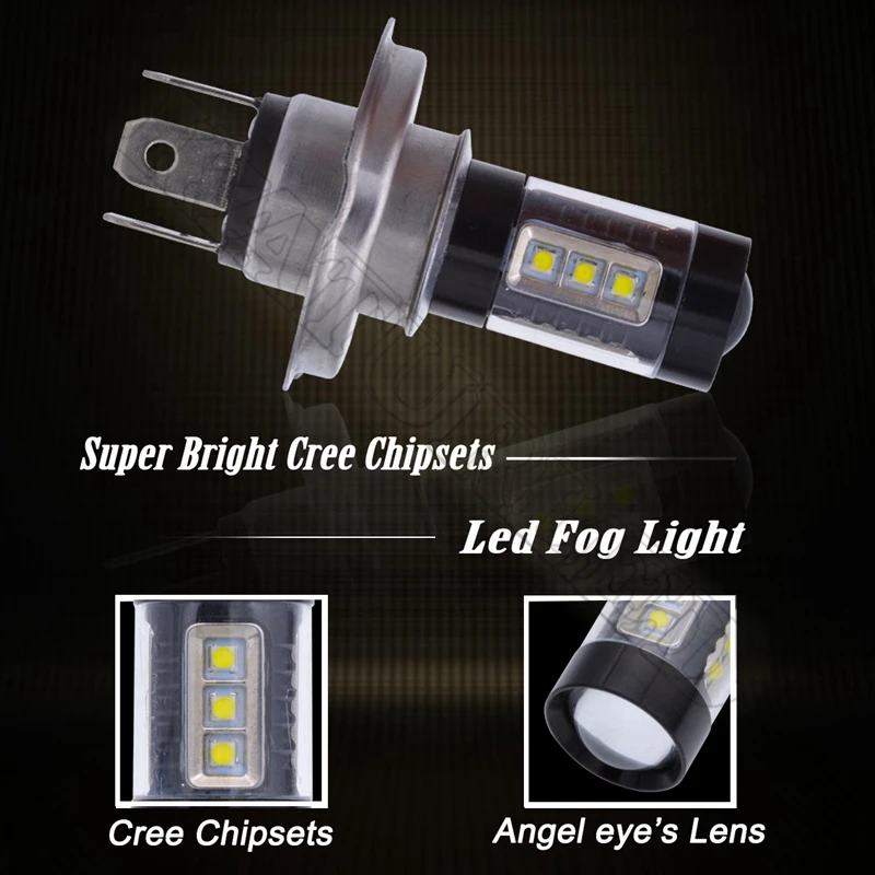 1 шт CREE светодиодный Чипсет H1 H3 H4 H7 H8 H11 H13 P13W 9005/HB3 9006/HB4 S25 1156/BA15S 1157/BAY15D T25 T20