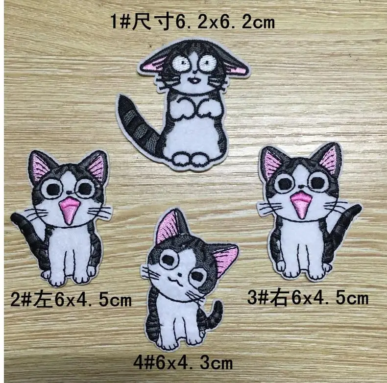 Cat Embroidered Patches for Kids Clothing DIY Patchin Patches from