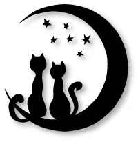2 cat Sit Moon Star Border 67*63 мм металлические режущие штампы альбом скрапбукинга для DIY