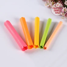 6 шт./компл. 16 см удлиненные волосы Пермь стержней бигуди щипцы для завивки волос с длинными волосами холодной Пермь бар салон, для домашнего использования, волна парикмахерского инструмента UN719