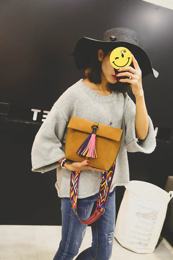 2018 New Women Messenger Bag Tassel Crossbody Bags For Girls Shoulder Bags Female Designer Handbags Bolsa Feminina Bolsos Muje 11