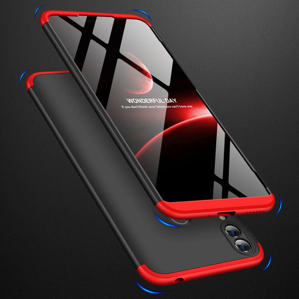 Чехол для Huawei Honor 8C чехол с полным покрытием на 360 градусов гибридный ударопрочный