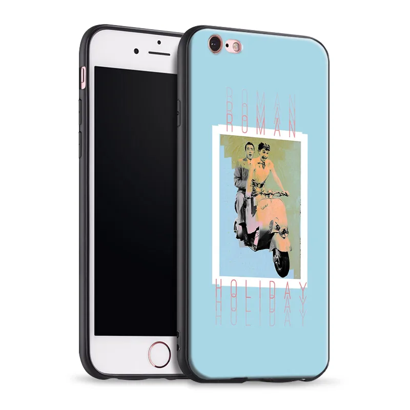 

Roman Holiday Audrey Hepburn coque Soft Silicone Phone Case Cover Shell For Apple iPhone 5 5s Se 6 6s 7 8 Plus X XR XS MAX