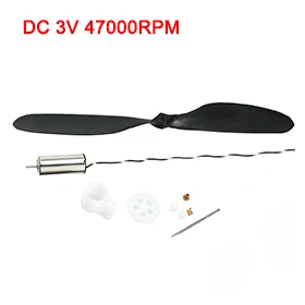 Beste Uxcell (R) hot Koop 1 stks Coreless Motor DC 3 v 47000 rpm 7x16mm Micro Borstel Motor met 1 zwart Helikopter Propeller