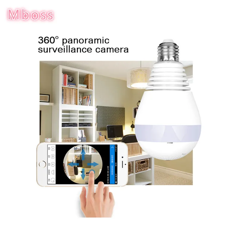 

BULB360B Wireless IP Light Bulb 360 Degree Panoramic 960P HD Home Security System Wifi Camera With Night Vision For Kids Pets