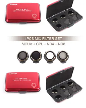 

4 IN 1 MAVIC PRO Lens Filter ND4 ND8 CPL UV Neutral Density Camera Lens Filter for DJI Mavic Pro Platinum Camera Drone