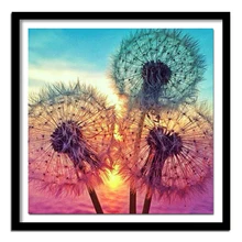  Diamond Embroidery Dandelion 5D Diy Full Diamond Painting Cross Stitch Landscape Rhinestone  Painting Home Decor 