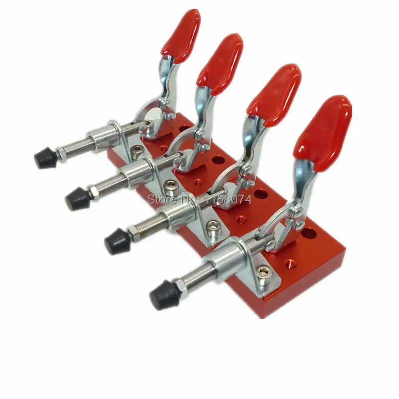 

4x Push & Pull Toggle Vertical Quick Clamp Plate Tool CNC Router Fixture Engraving Machine Fastening Platen Clamp Fixture Plate