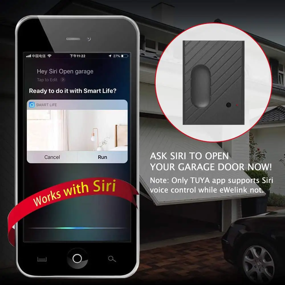 EACHEN WiFi умный дом гаражная дверь открывалка беспроводной пульт дистанционного управления работает с TUYA SmartLife App Alexa Google Home IFTTT GD-DC5