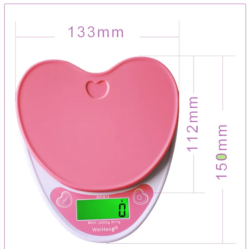 3kg/5kg 0.1/1g LCD Digital Scale Three-precision Kitchen Scales Backlight Pocket Weighing Scale Balance for Kitchen Bake Cooking