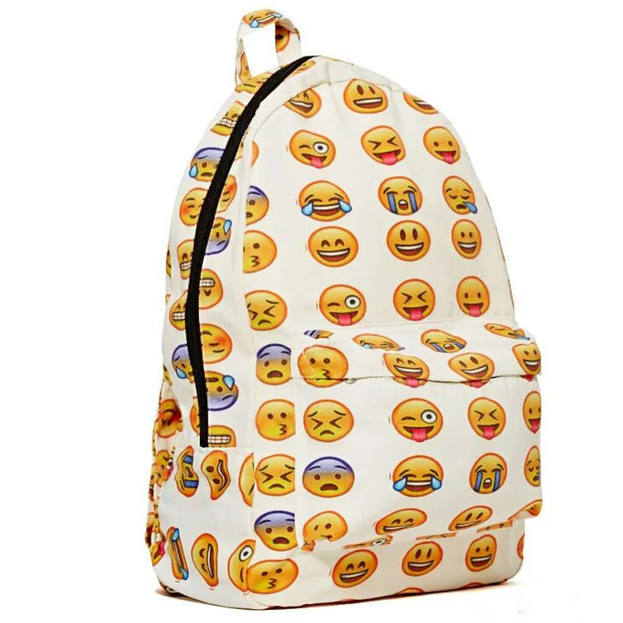 Buy Summer style Cute Emoji printing Backpack Cool