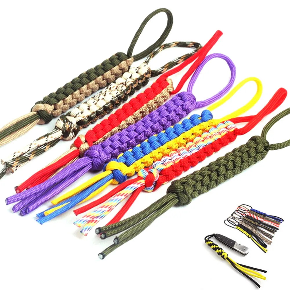 

Nylon Rope Paracord Corn Knot Ornament Knife Keychain Lanyard DIY EDC Gear