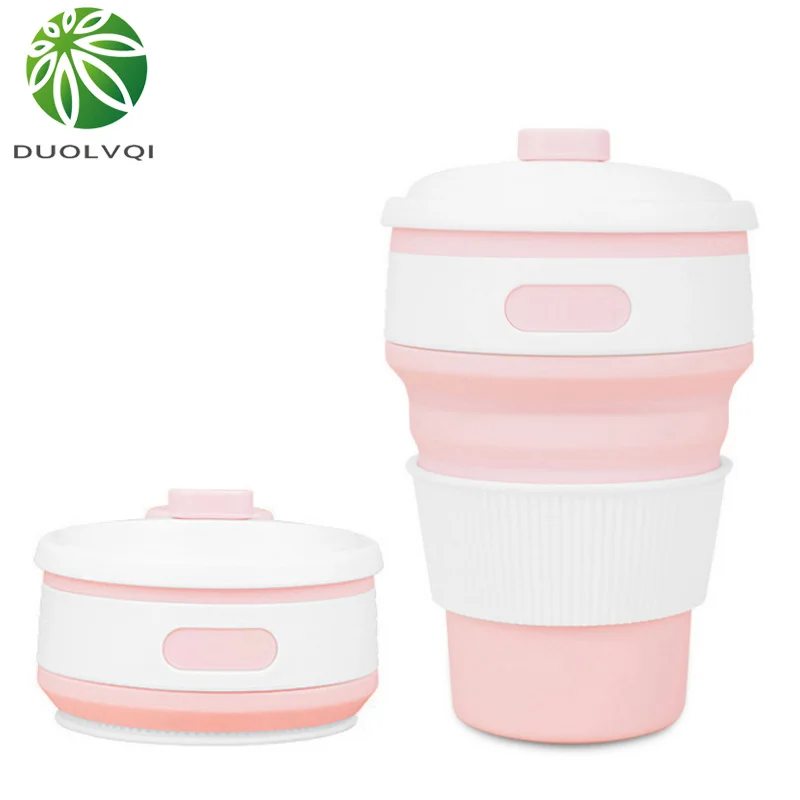 

Duolvqi Fashion Silicone Folding Bottle Creative Telescopic Wash Gargle Collapsible Kitchen Outdoor BBQ Camping Travel Bottle